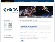 Tablet Screenshot of mars-lasertechnik.de